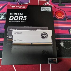 AMD T-Force XTREEM DDR5 Memory - Black and White